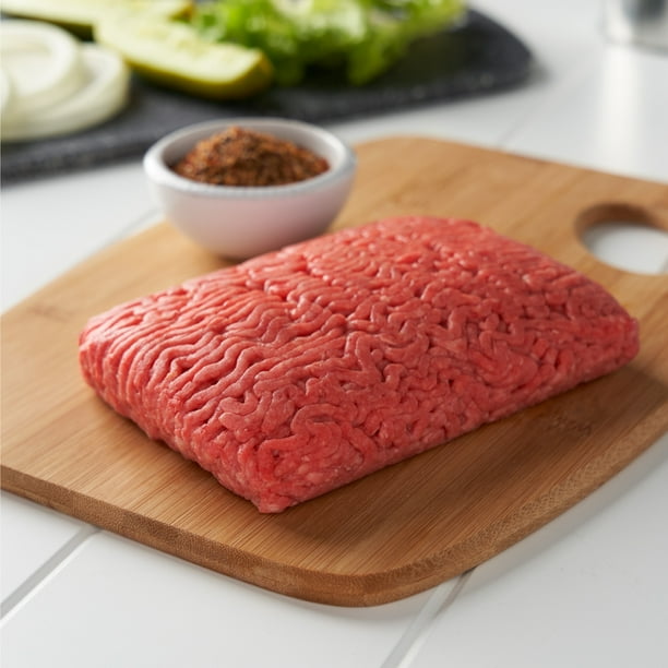 Contemporary All-Pure Floor Beef Chuck, 1 lb Tray, 80% Lean / 20% Fats