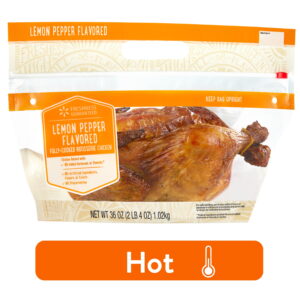 Recent Assured Sizzling Lemon Pepper Rotisserie Hen, Complete, 36 oz, 19g Protein per 3 oz Serving