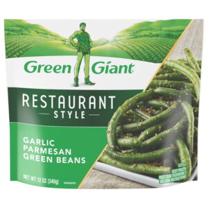 Inexperienced Big Garlic Parmesan Inexperienced Beans – 12 oz Frozen Bag (Restaurant Type)