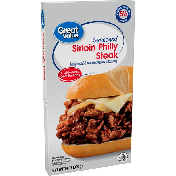 Nice Worth Seasoned Sirloin Beef Philly Steak, 14 Ounces