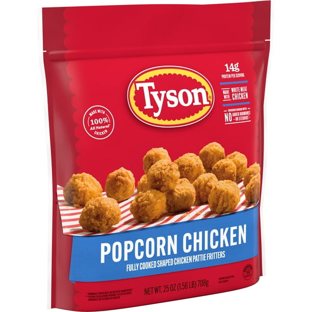 Tyson Frozen Absolutely Cooked Popcorn Hen, 1.56 lb Bag