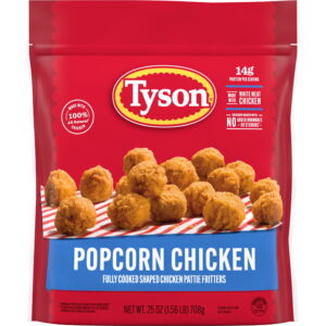 Tyson Frozen Absolutely Cooked Popcorn Hen, 1.56 lb Bag